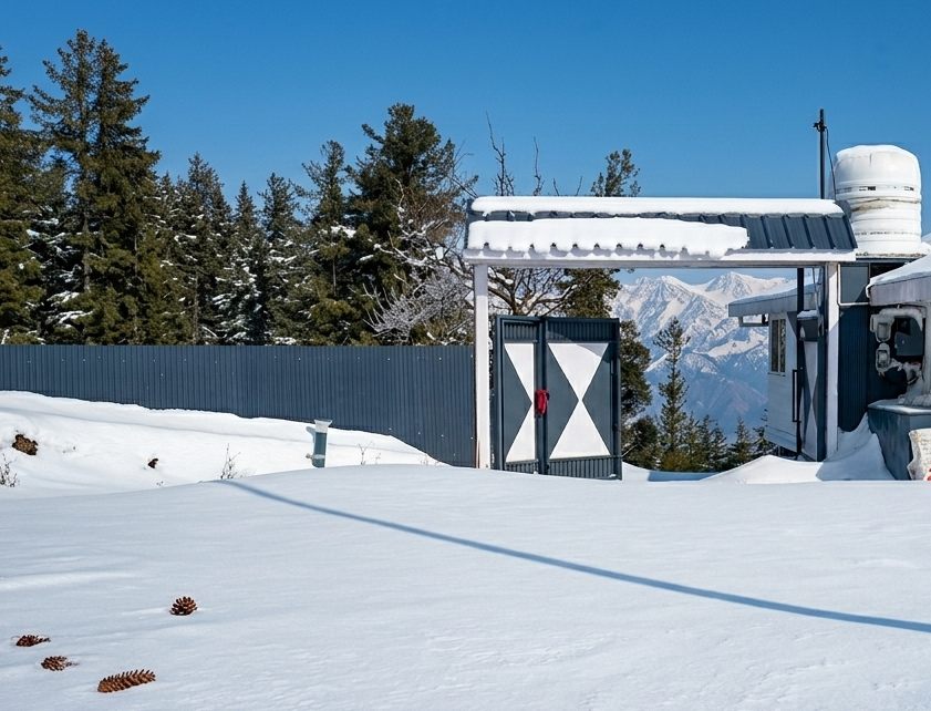 Flowers blooming on the terrace