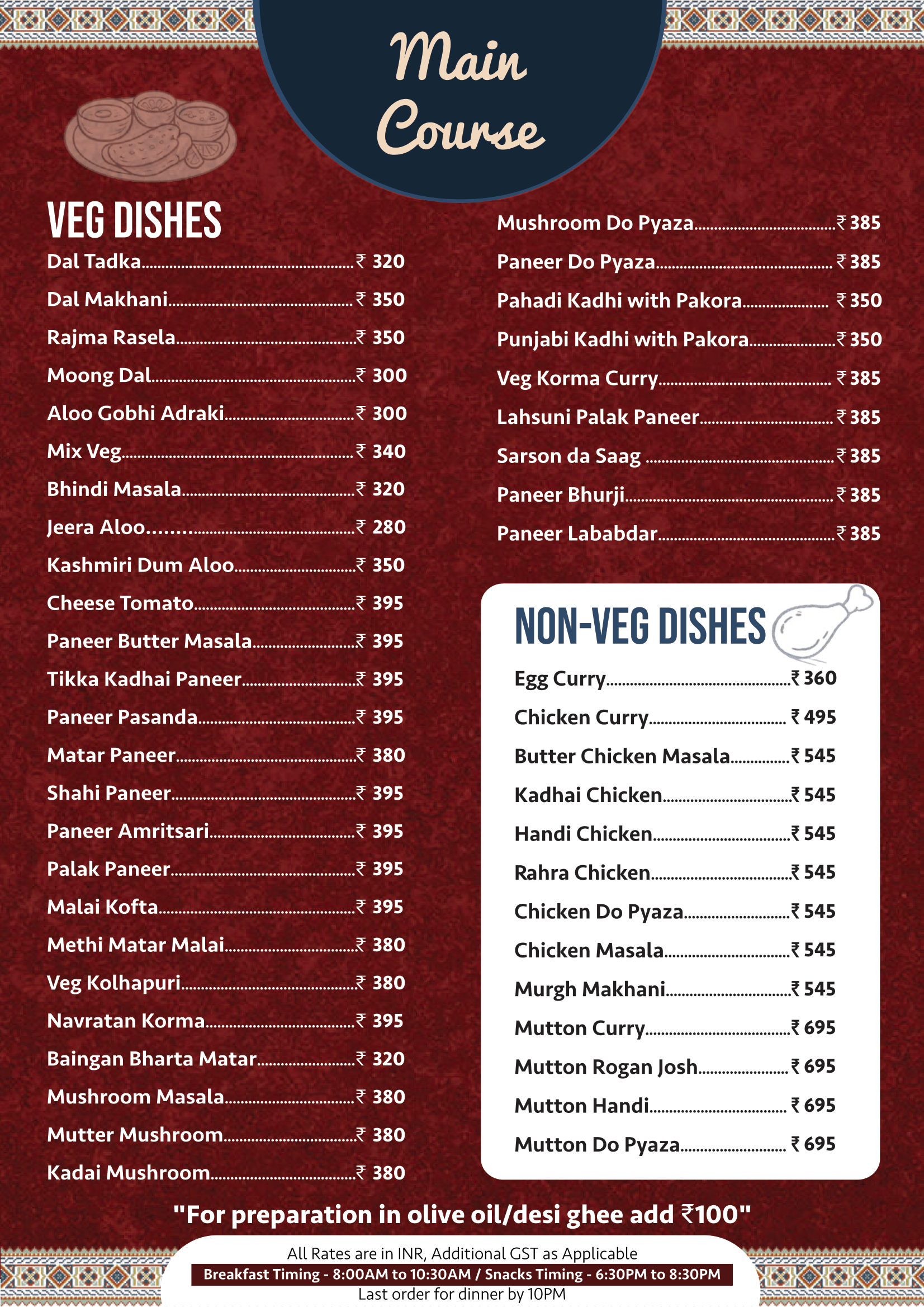 The Whispering Alps Menu - Page 4