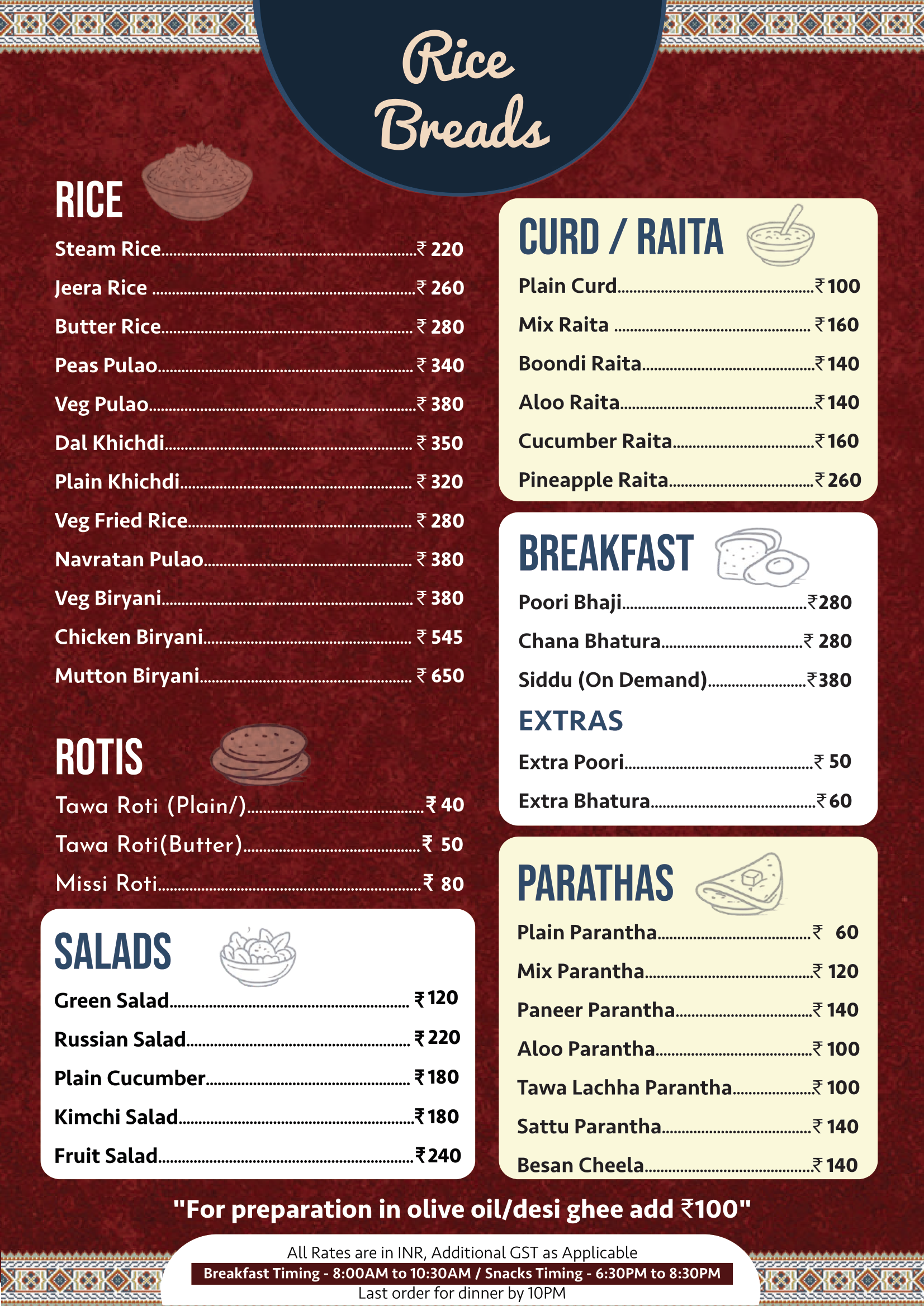 The Whispering Alps Menu - Page 5