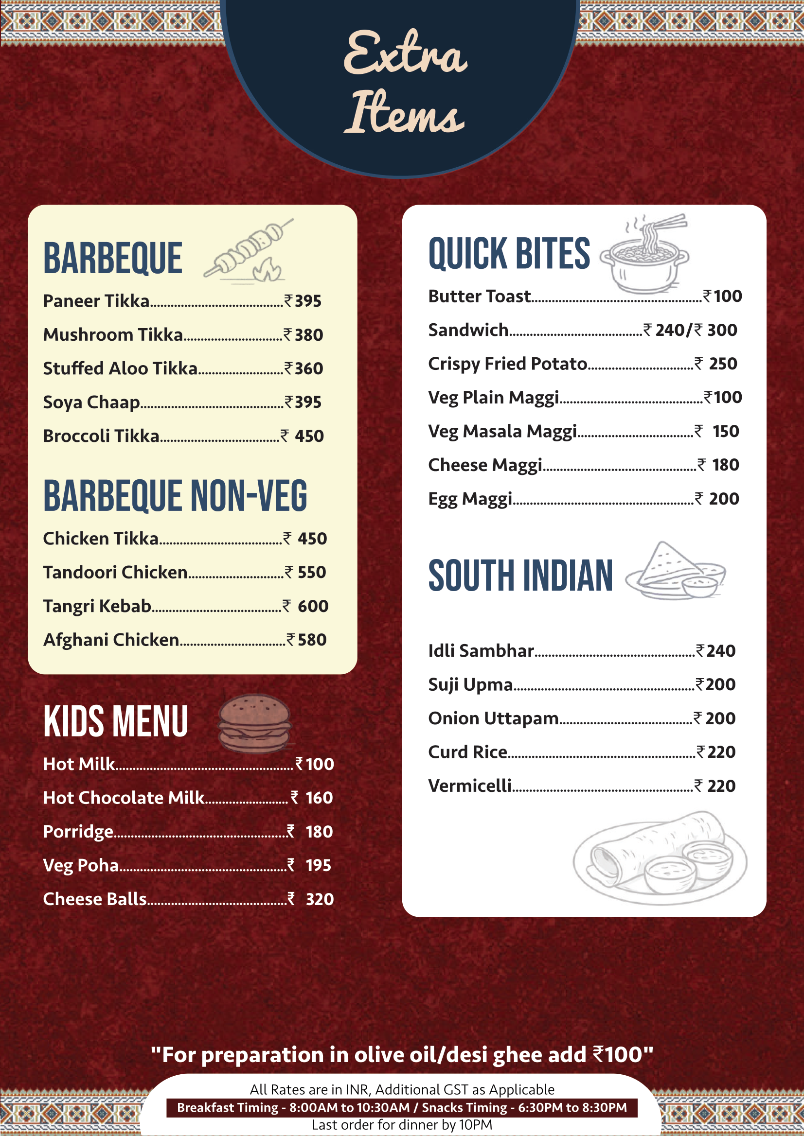 The Whispering Alps Menu - Page 6